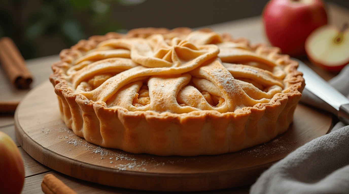 origami apple pie before fold