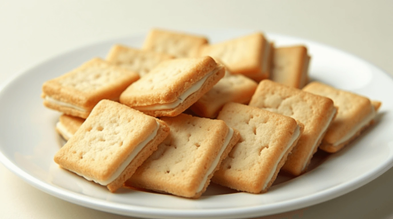 Square Langue de Chat Sandwich Cookies