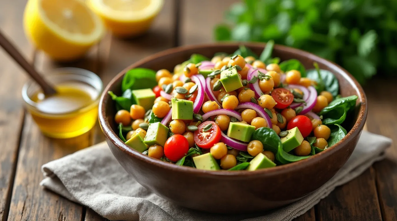 zinc-rich chickpea salad recipe