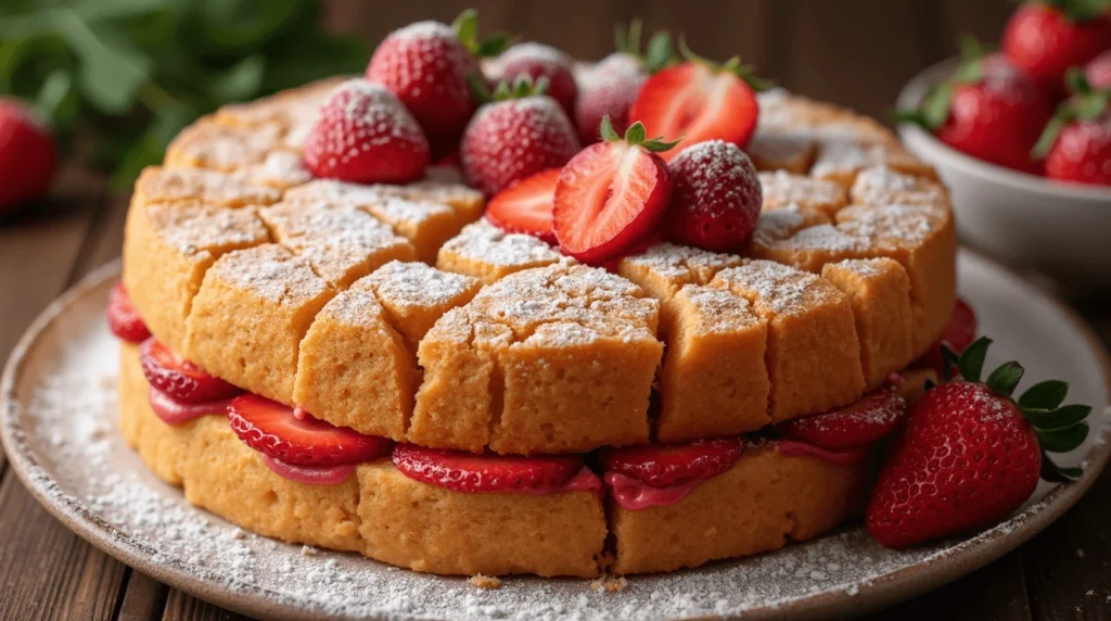 strawberry earthquake cake