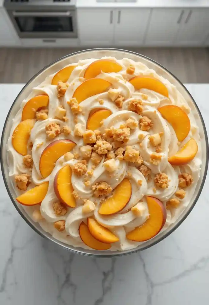 Peach Cobbler Cheesecake Salad (2)