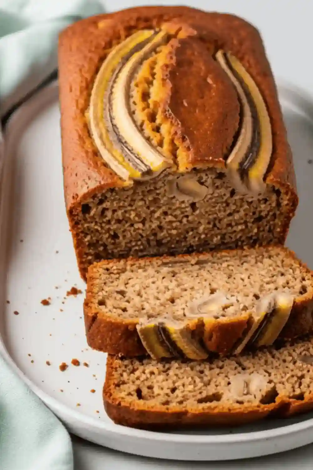 homemade rhubarb bread—baked to perfection, beautifully style