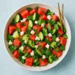 Watermelon Cucumber Salad recipe